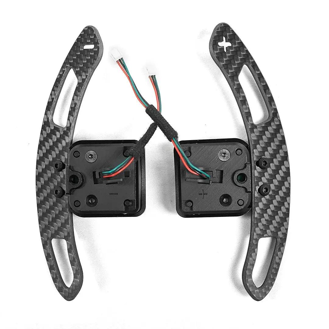 Magnetic Carbon Fiber Paddle Shifter For Audi A1 A3 A5 A8 Q3 Q4 Q5 Q7 Q8 S1 S3 S5 SQ5 SQ8 RS3 RS5 RSQ5 Paddle Shifter Extensions - Auto Part Pro Switzerland