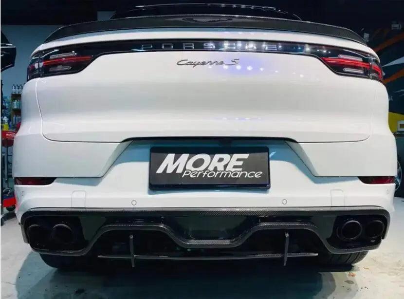 Real Carbon Fiber Body Kit For Porsche Cayenne Coupe 2018-2023 Front Bumper Lip Rear Trunk Diffuser Side Skirt Spoiler - Auto Part Pro Switzerland