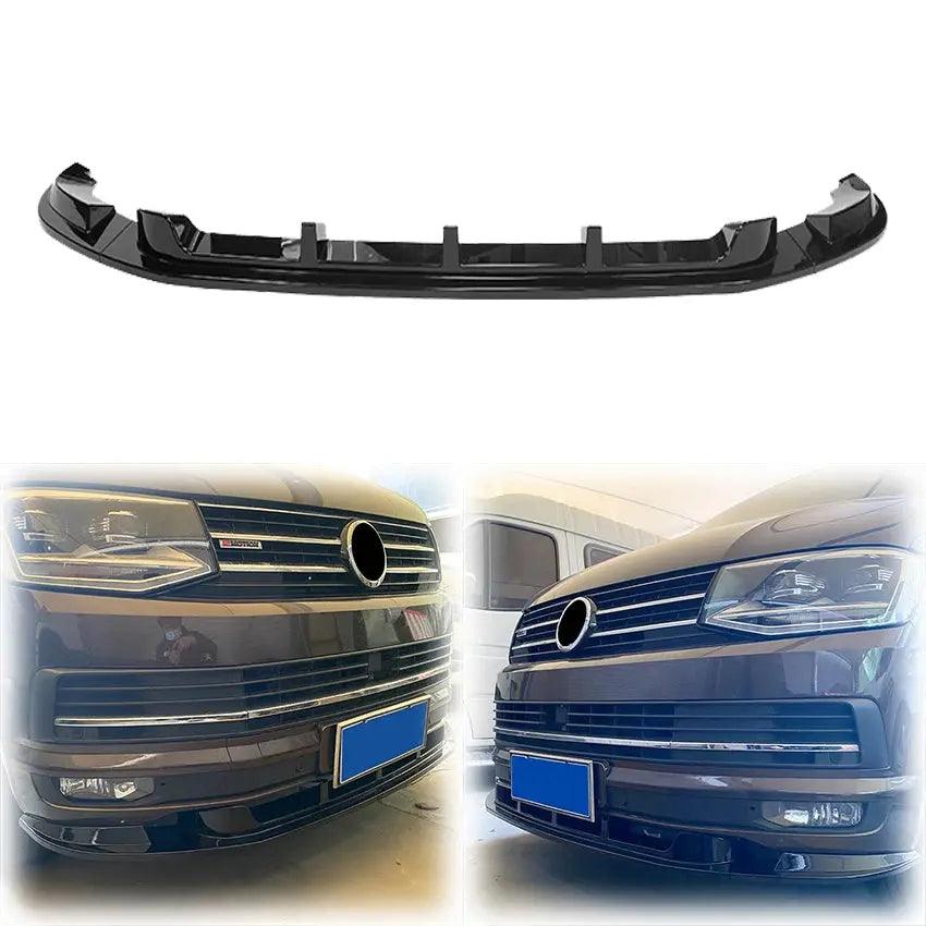3X 2015 To Up For Volkswagen VW Transporter T6 Car Front Bumper Lip Splitter Diffuser Body Kit Spoiler Bumpers ABS Glossy Black - Auto Part Pro Switzerland