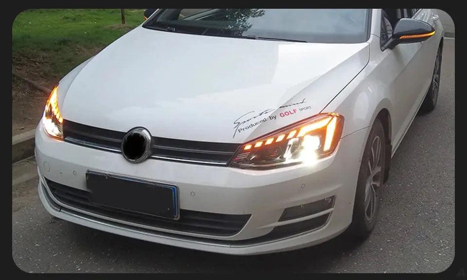 Car Lights for VW Golf 7 LED Headlight Projector Audi-Design Animation DRL Head Lamp Dynamic Signal Automotive Accessories - Auto Part Pro Switzerland