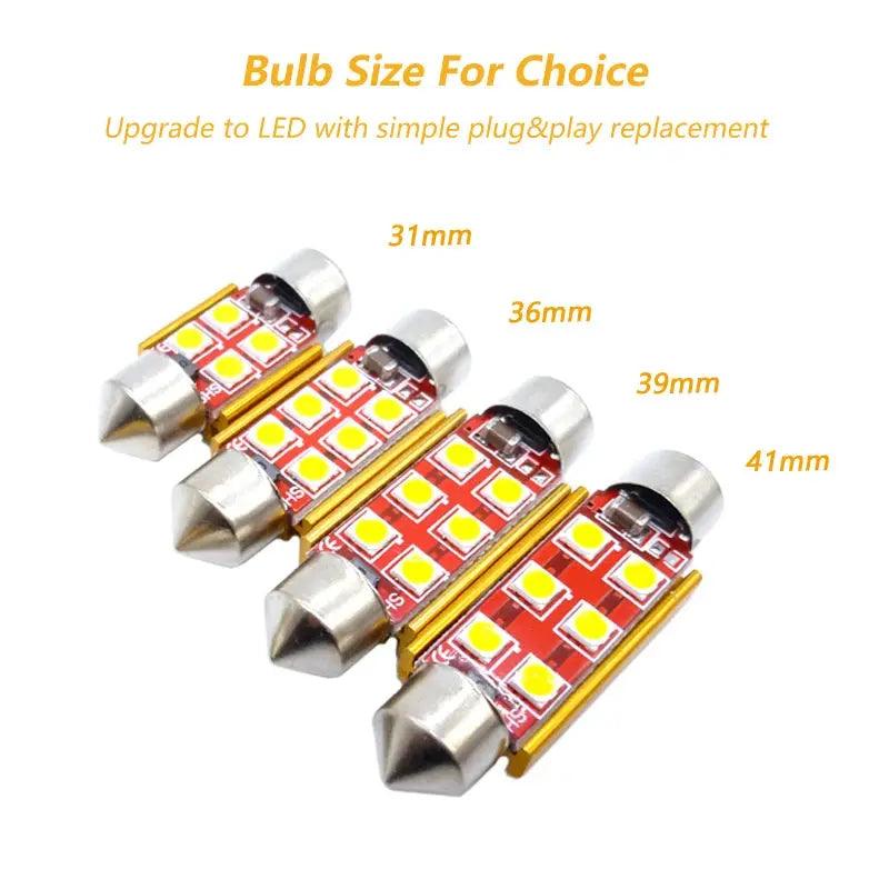 Canbus Error Free Led 31mm 36mm 39mm 41mm 3030 SMD DE3175 C5W C10W SV8.5 Automobiles Car Led Light Lamp No Polarity 12V - Auto Part Pro Switzerland