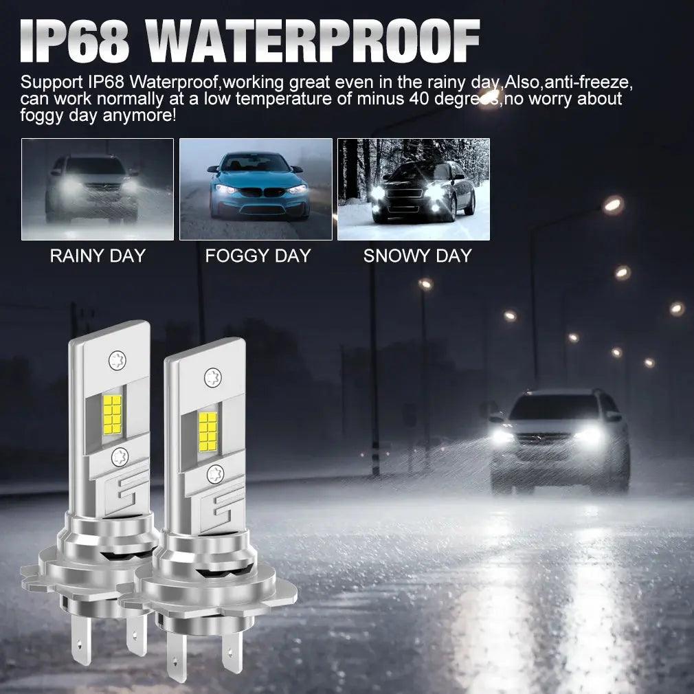 20000LM Mini H7 LED Headlight Bulb CSP 3570 Car Headlamp Auto Diode Lamp Canbus H7 Turbo Led Light 6500K 12V 120W - Auto Part Pro Switzerland