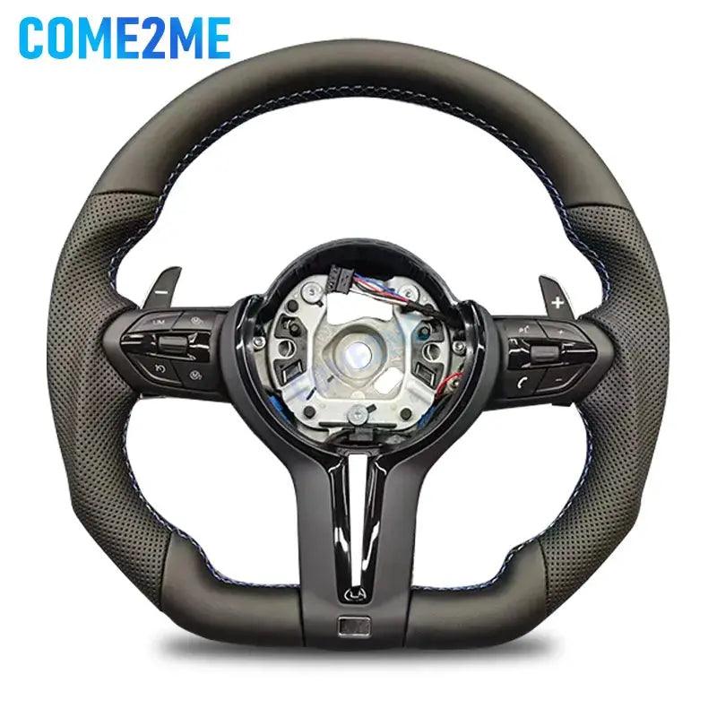 COME2ME Steering Wheel Suitable For Bmw F30 F10 F31 F20 E90 Is Made Of leather Material And Sports Steering Car Accessories //M Logo - Auto Part Pro Switzerland