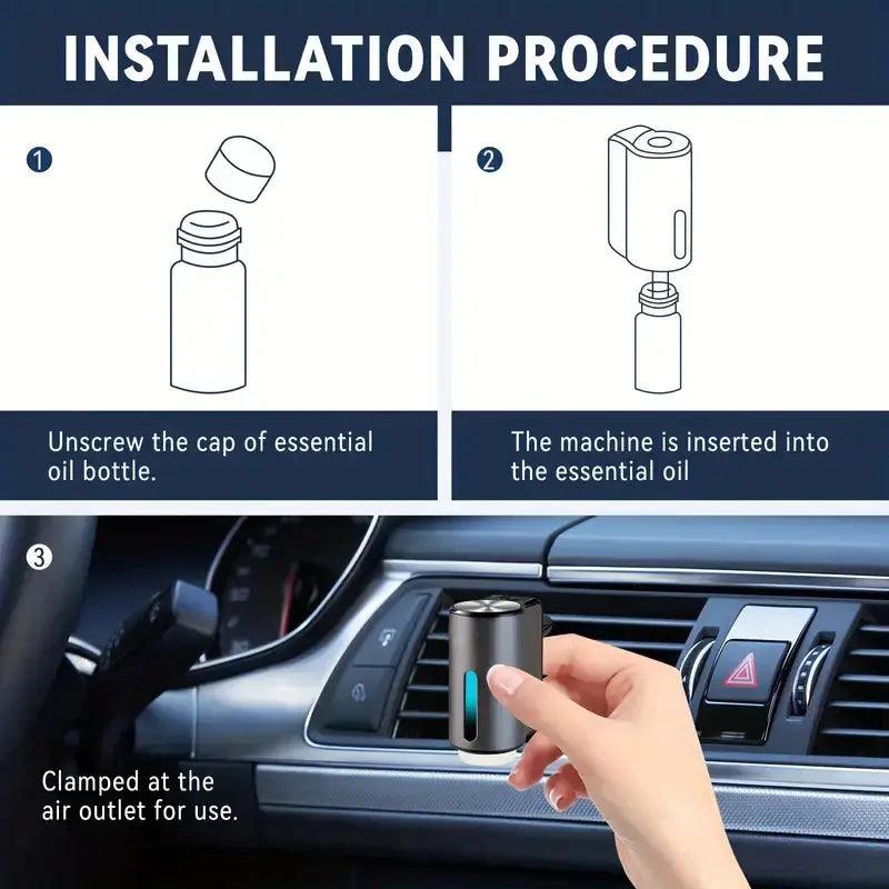 Car Air Freshener With Three Adjustable Intensity Levels, Car Aroma Diffuser, Portable- Freshener Perfume Fragrance - Auto Part Pro Switzerland