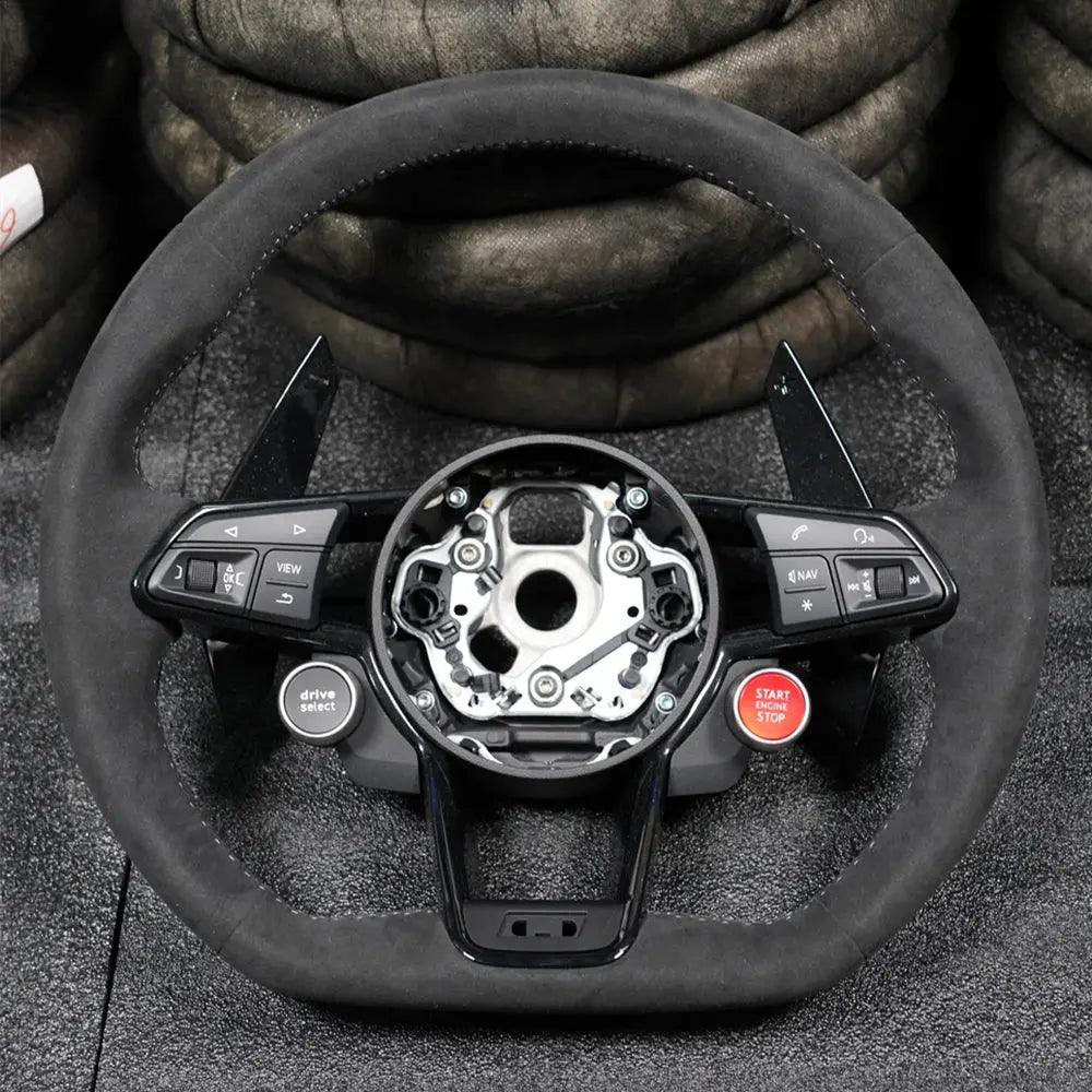 Led Carbon Fiber Steering Wheel Customized For Audi R8 TTS TT 2016-2021 Models LED Shift Sport Steering Wheel - Auto Part Pro Switzerland