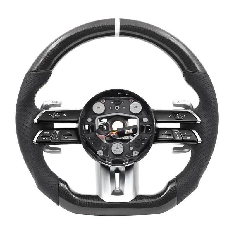 Car Carbon Fibre Steering Wheel For Mercedes Benz AMG A-Class C-Class E-Class W204 W205 W212 W213 W221 W222 E63 E63S E63 S63 C63 - Auto Part Pro Switzerland