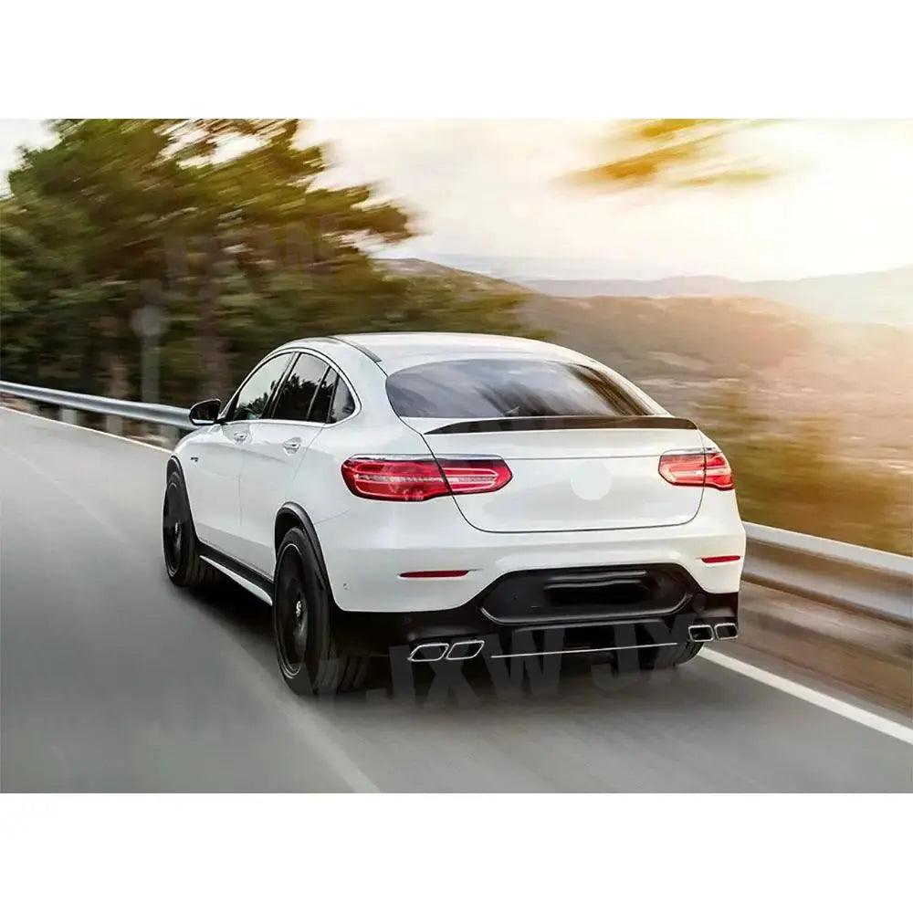 PP Rear Diffuser With Exhaust Tips For Benz GLC C253 GLC300 GLC43 Coupe GLC63S 2017-2019 Car Styling Rear Lip Bumper Body Kits - Auto Part Pro Switzerland