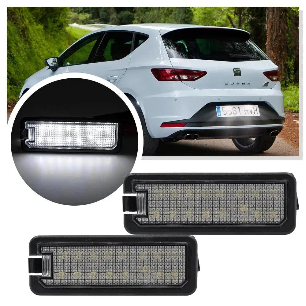 2x Canbus LED License Number Plate Light For Seat Leon Exeo Toledo Altea 5P Ibiza Skoda Superb 3T VW Amarok Passat CC B7 B8 - Auto Part Pro Switzerland
