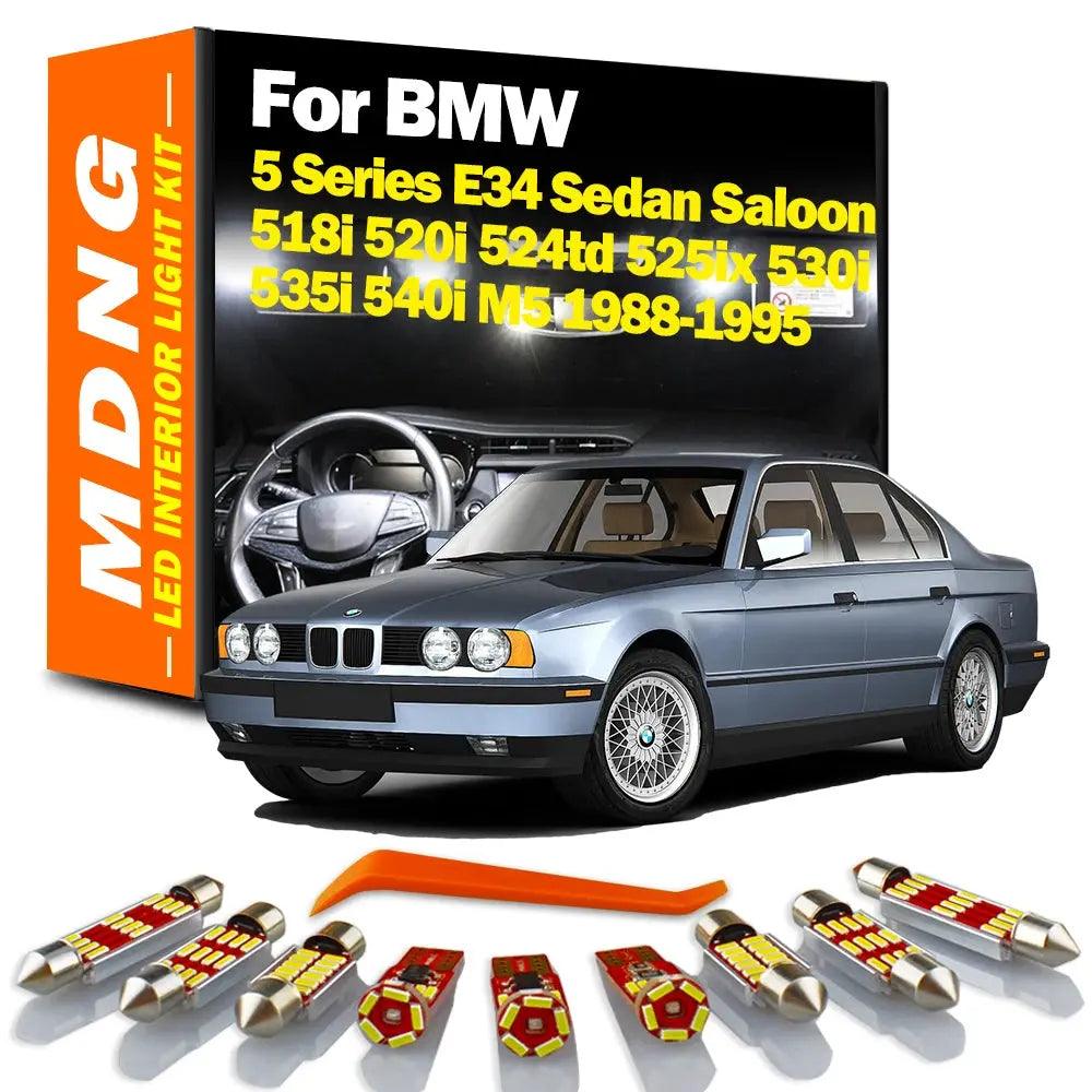 18Pcs Interior Map Light LED Bulb Kit For BMW 5 Series E34 Sedan Saloon 518i 520i 524td 525ix 530i 535i 540i M5 Car Accessories - Auto Part Pro Switzerland