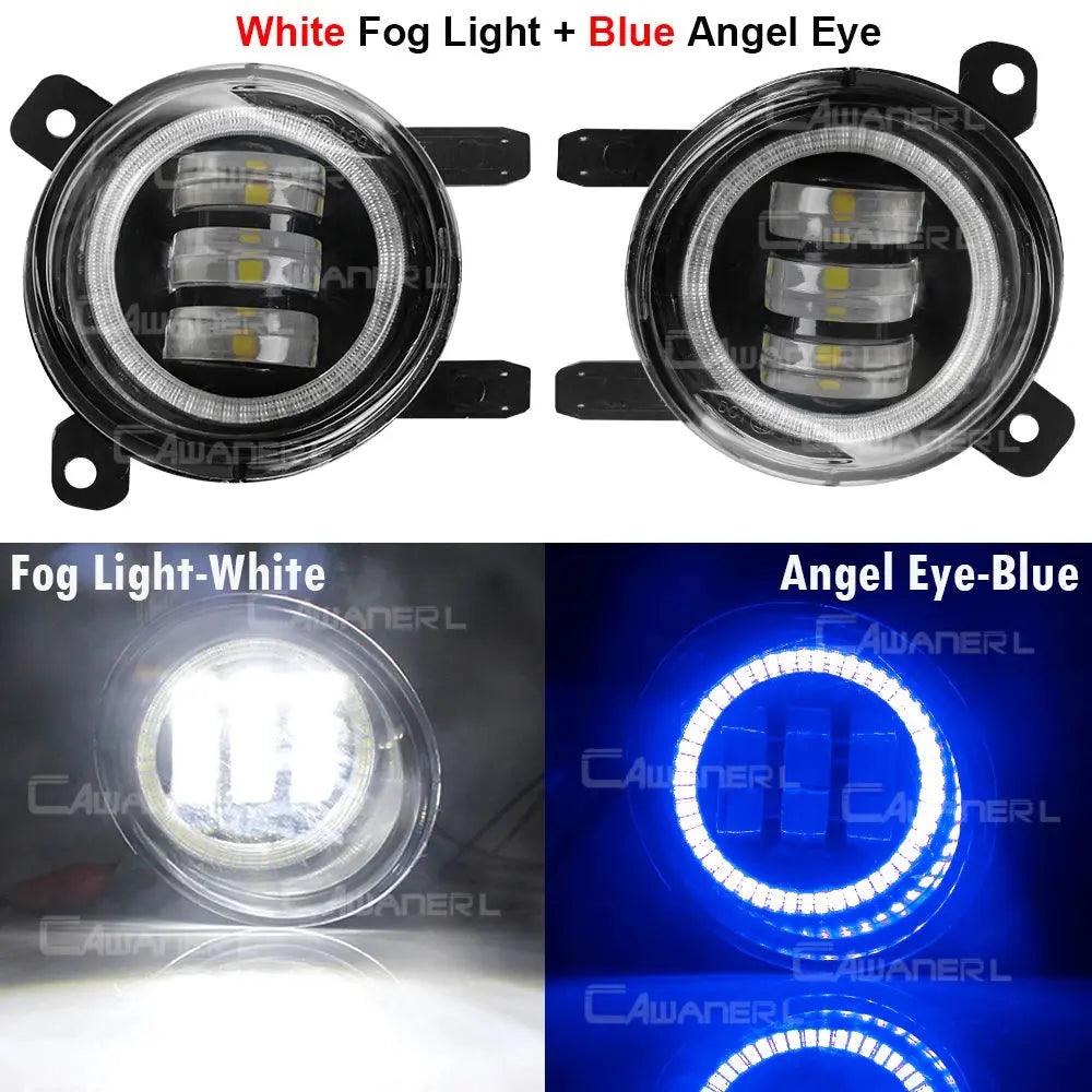 2 X Car Angel Eye LED Fog Light Daytime Running Lamp DRL For BMW F30 F34 F31 316i 320i 316d 325d 330d 318d 320d 335d 328i 335i - Auto Part Pro Switzerland