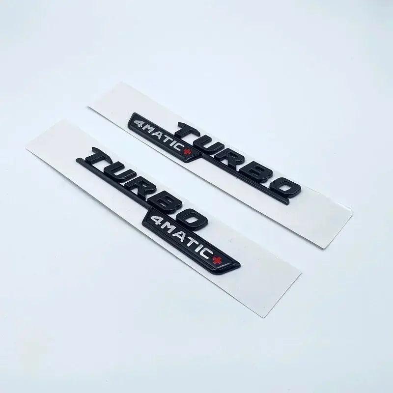 3D ABS Glossy Black Letters A35 A45 A45S Turbo 4matic Emblem for Mercedes Benz AMG Car Fender Trunk Rear W176 W177 Logo Sticker - Auto Part Pro Switzerland