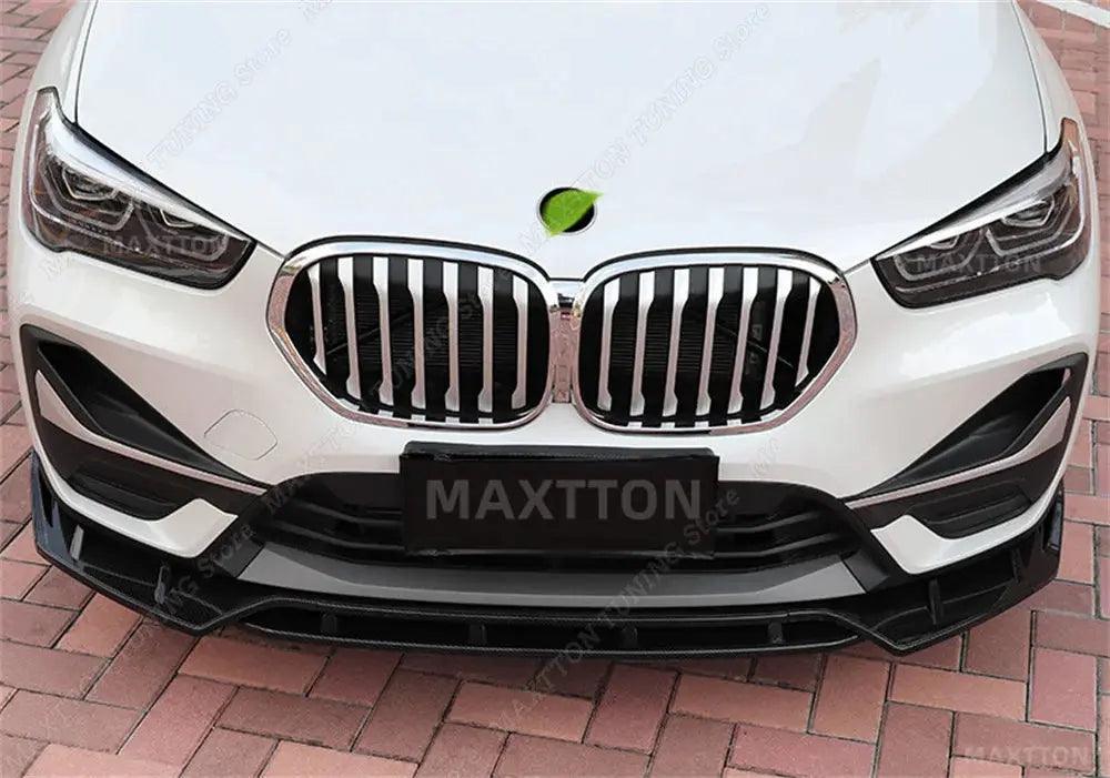 New For BMW X1 F48 2015-2022 4PCS ABS Car Front Bumper Spoiler Splitter Lip Diffuser Chin Bumper Body Kits Gloss Black Tuning - Auto Part Pro Switzerland