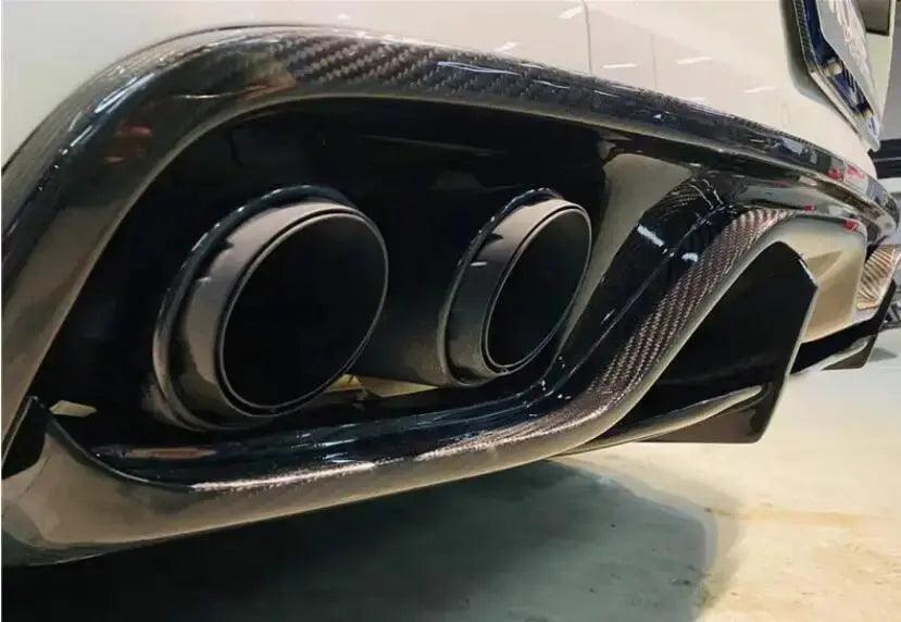Real Carbon Fiber Body Kit For Porsche Cayenne Coupe 2018-2023 Front Bumper Lip Rear Trunk Diffuser Side Skirt Spoiler - Auto Part Pro Switzerland
