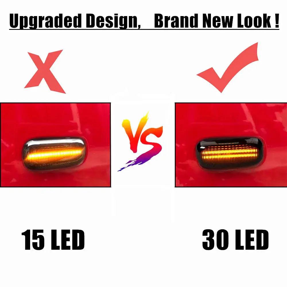 Turn Signal Side Marker Light For Audi A3 S3 8P A4 B6 B8 B7 S4 RS4 A6 S6 C5 2005 Sequential Led Dynamic Flashing Blinker - Auto Part Pro Switzerland
