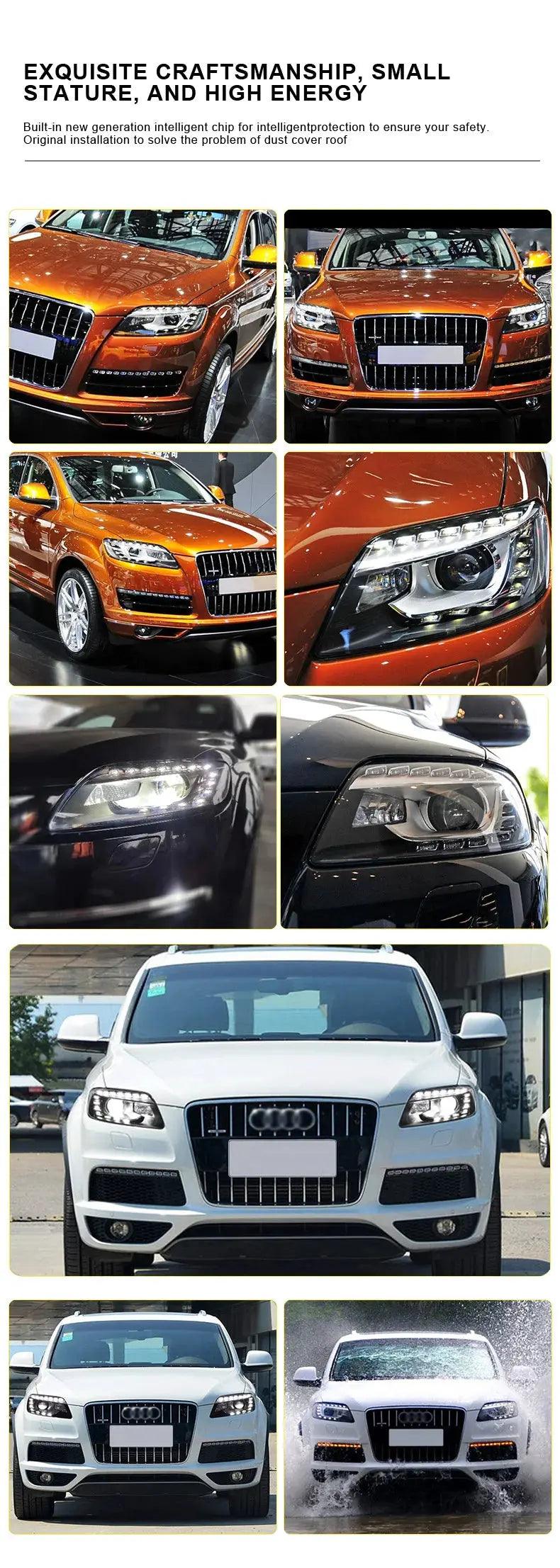 Car Styling For Audi Q7 2006-2015 Headlights Modification 2015 New Upgrade LED DRL Head Lights Signal Automotive Accessories - Auto Part Pro Switzerland