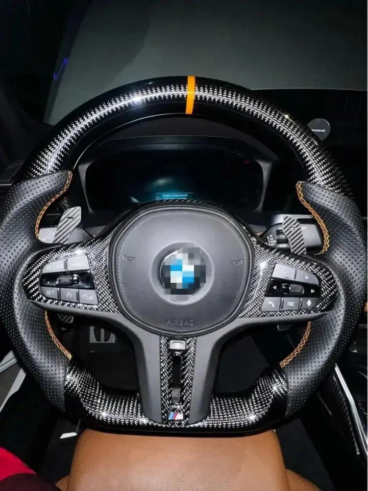 Steering Wheel Magnetic Shift Paddle For BMW F36 F21 F22 F32 F30 F02 F80 F11 F06 F20 F23 F12 F26 F15 M3 M4 Carbon Fiber - Auto Part Pro Switzerland