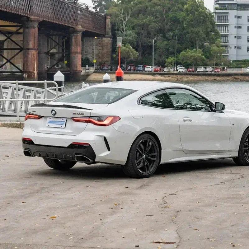 For BMW 4 Series G22 G24 High Quality ABS M4 Style Car Rear Wing Spoiler Glossy Black Carbon Fiber Look Body Kit - Auto Part Pro Switzerland
