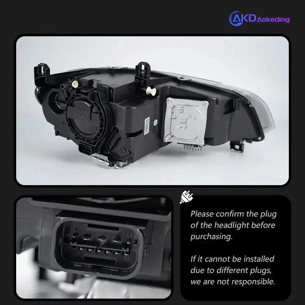 AKD Car For BMW E70 2007-2013 Headlights DRL Hella 12V H7 LED Bi Xenon Bulbs Fog Light Tools 2 PCS Angel Eye X5 Cars Accessories - Auto Part Pro Switzerland