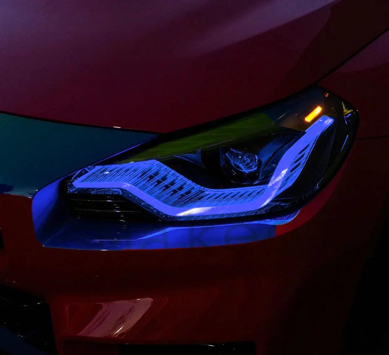 Lemon Yellow DRL Daylight LED boards For 2022 2023 2024 BMW 2 Series G87 G42 M2 M240I Refit Angel Eyes 63115A3DC93 63115A3DC94 - Auto Part Pro Switzerland