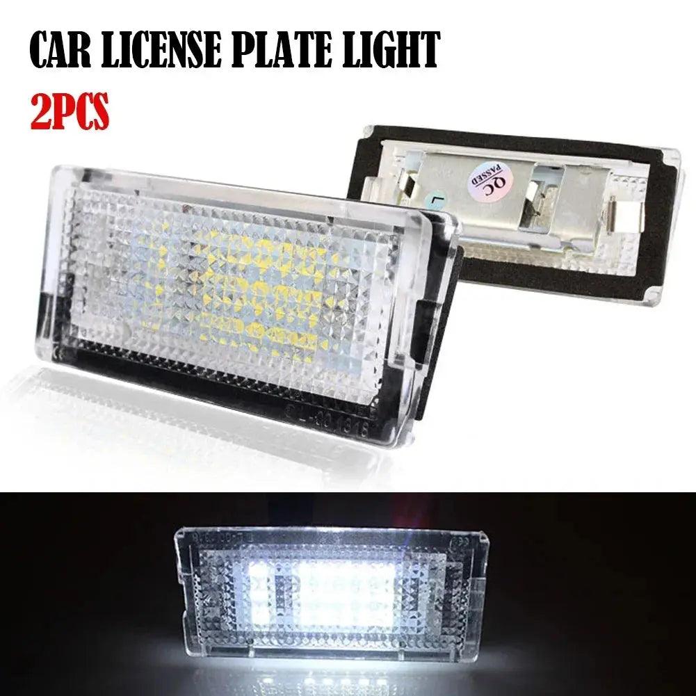 2Pcs 6500K 3528 SMD LED License Number Plate Lights White Canbus Error Free for BMW 3-series E46 1998-2005 3 4 5 Doors 12V - Auto Part Pro Switzerland