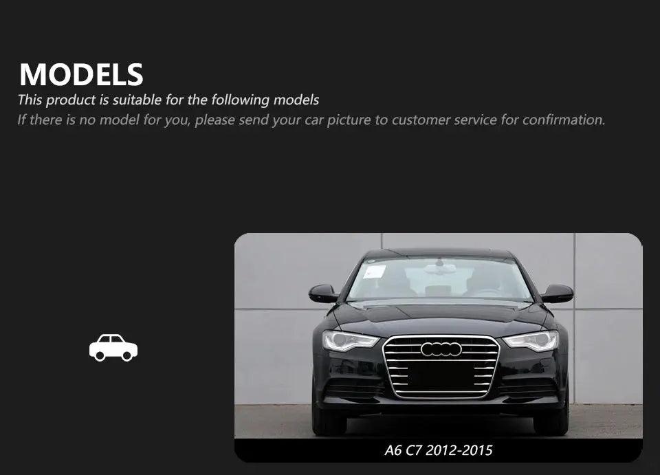 Car Accessories Head Lamp for Audi A6 Headlights 2012-2015 Upgrade A7 Design LED Headlight DRL Dynamic Singal High Low Beam - Auto Part Pro Switzerland