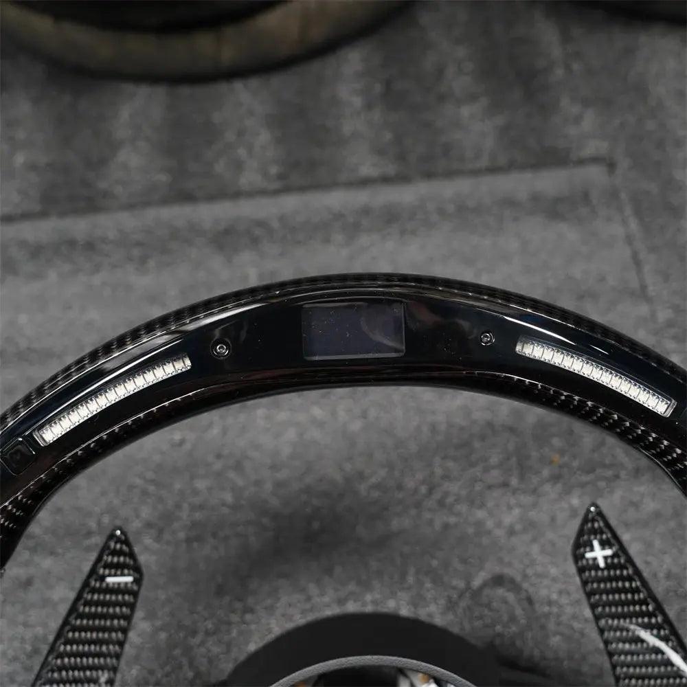Led Carbon Fiber Steering Wheel Customized For Audi R8 TTS TT 2016-2021 Models LED Shift Sport Steering Wheel - Auto Part Pro Switzerland