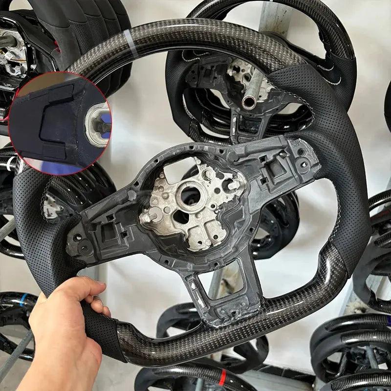 Forge Steering Wheel Fit for VW Mk5 MK6 MK7 MK7.5 GTI R Polo 2013-2020 Carbon Fiber Wheel - Auto Part Pro Switzerland