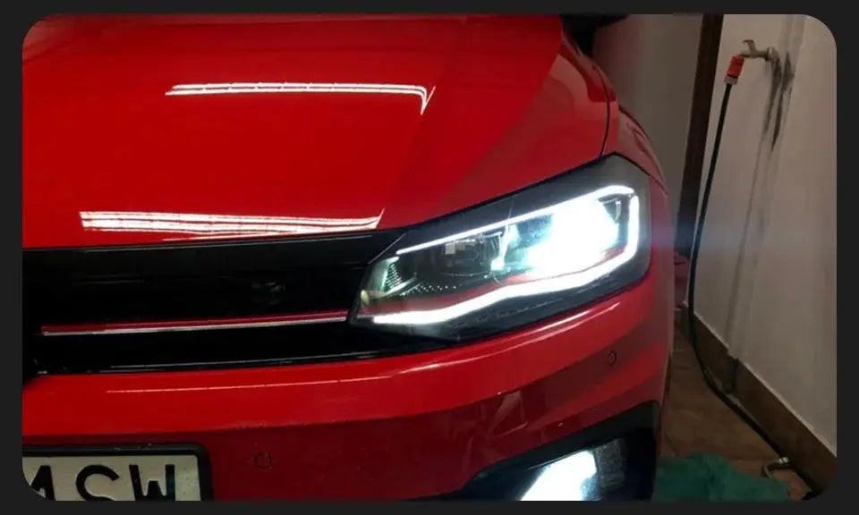 AKD Car Styling Head Lamp for VW Polo LED Headlight Angel eye Lens 2019-2022 Polo Headlights Signal DRL Automotive Accessories - Auto Part Pro Switzerland