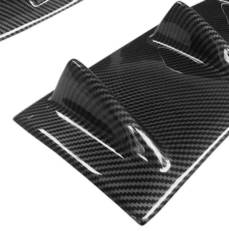 Audi A4 2017-2022 Rear Bumper Diffuser Shark Fin Spoiler Kit ABS - Auto Part Pro Switzerland