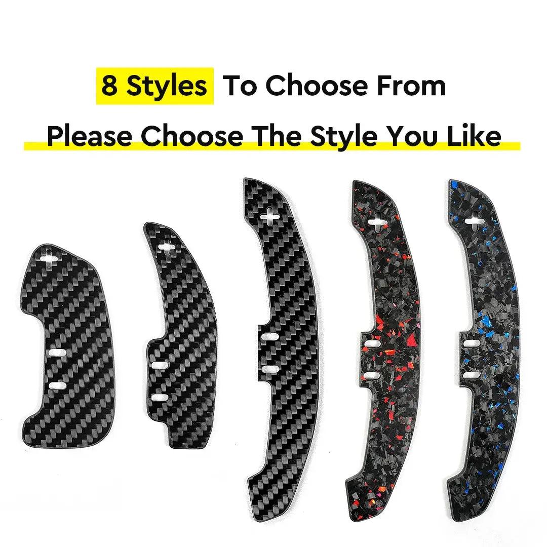 Magnetic Carbon Fiber Paddle Shifter For Audi A1 A3 A5 A8 Q3 Q4 Q5 Q7 Q8 S1 S3 S5 SQ5 SQ8 RS3 RS5 RSQ5 Paddle Shifter Extensions - Auto Part Pro Switzerland