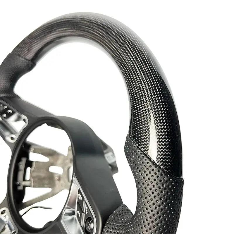 Customized leather carbon fiber steering wheel suitable for Porsche Macan Panamera Cayenne Cayman Boxster 991 992 970 971 918 - Auto Part Pro Switzerland