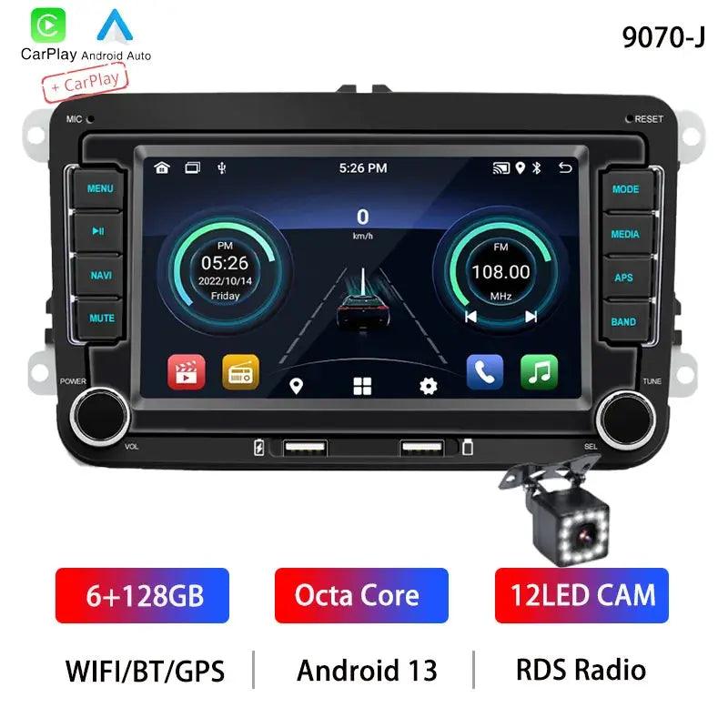 BQCC 7" 2Din For Volkswagen Car Stereo Android 13 Quad/Octa Core WIFI GPS BT Wireless Carplay Android Auto Navigation Autoradio - Auto Part Pro Switzerland