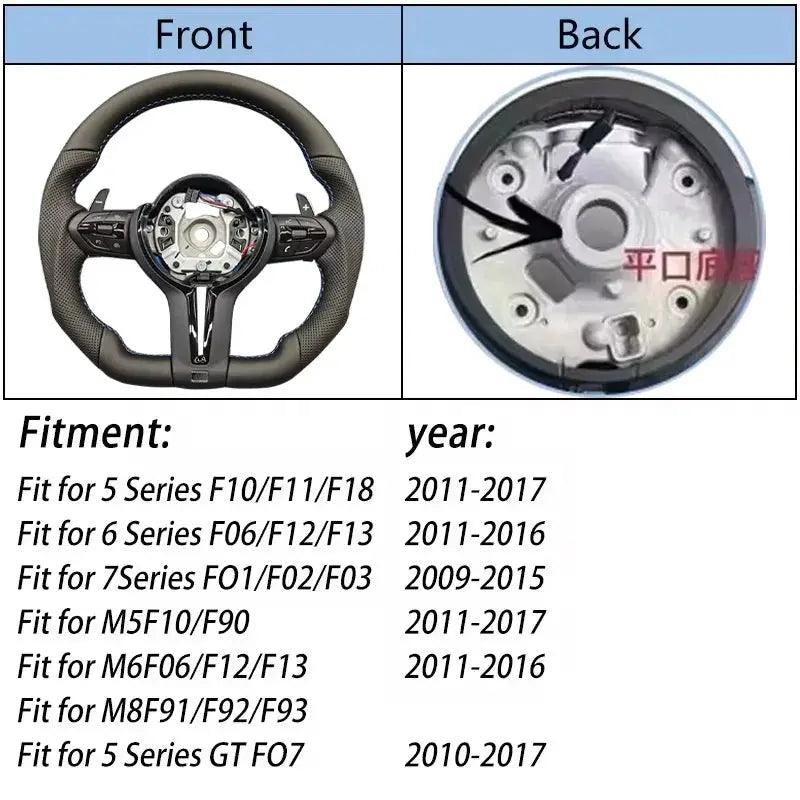 COME2ME Steering Wheel Suitable For Bmw F30 F10 F31 F20 E90 Is Made Of leather Material And Sports Steering Car Accessories //M Logo - Auto Part Pro Switzerland