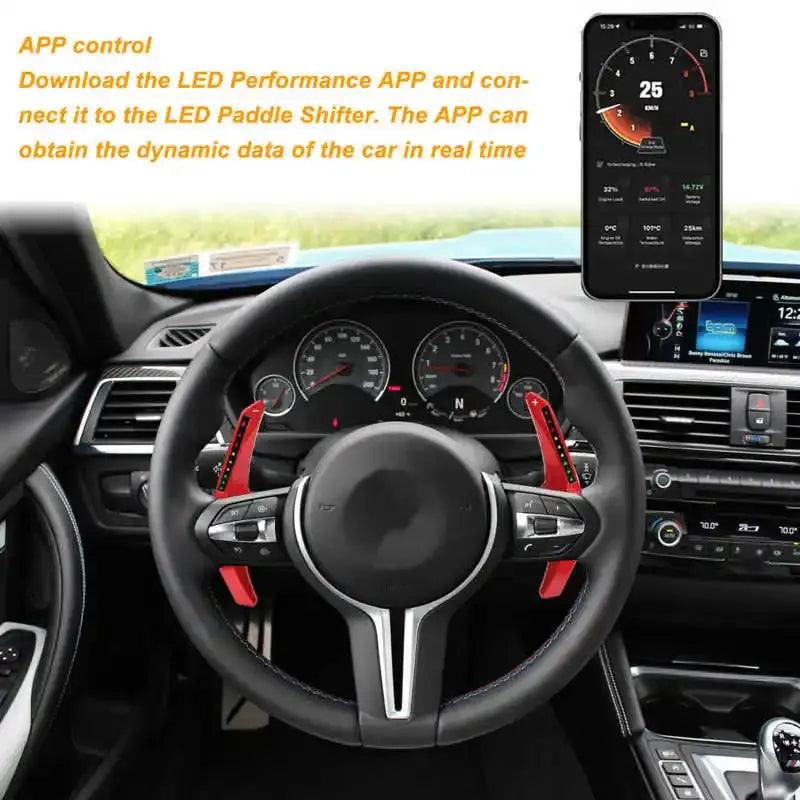 LED Steering Wheel Paddle Shifter Extension APP Controller Replacement For BMW F G Series M Sport M2 M3 M4 M5 M6 X5M X6M - Auto Part Pro Switzerland