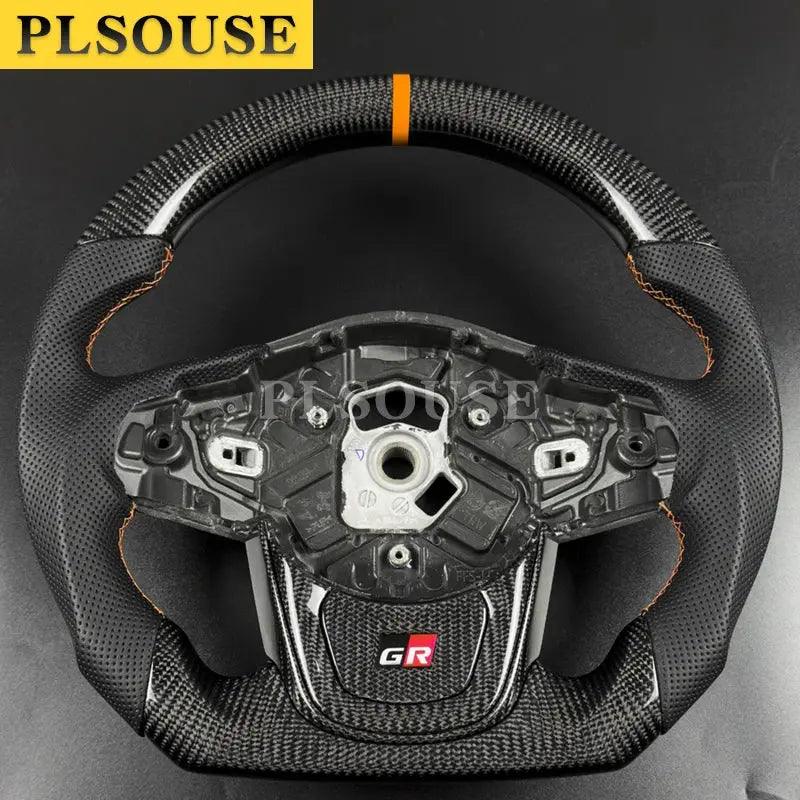 Real Matte Carbon Fiber Steering Wheel For Toyota Supra MKV A90 A91 2019 2020 2021 2022 2023 2024 High Quality Customizable - Auto Part Pro Switzerland