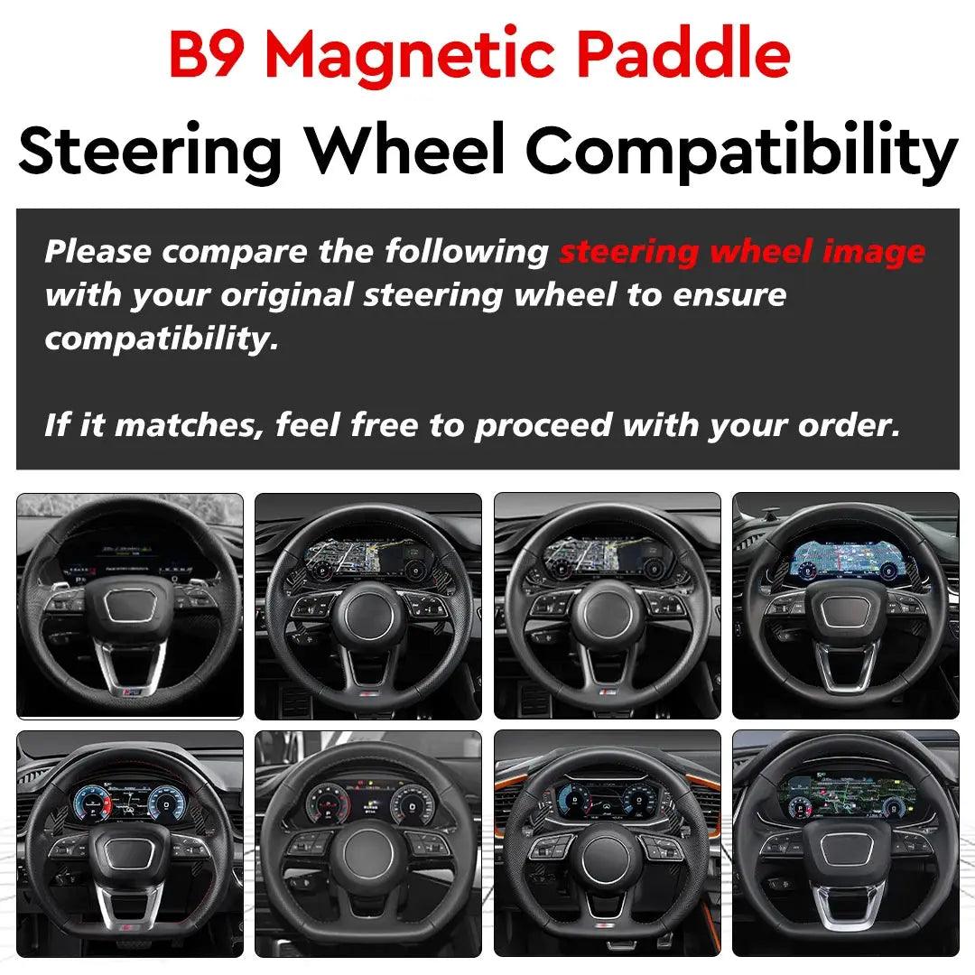 Magnetic Carbon Fiber Paddle Shifter For Audi A1 A3 A5 A8 Q3 Q4 Q5 Q7 Q8 S1 S3 S5 SQ5 SQ8 RS3 RS5 RSQ5 Paddle Shifter Extensions - Auto Part Pro Switzerland