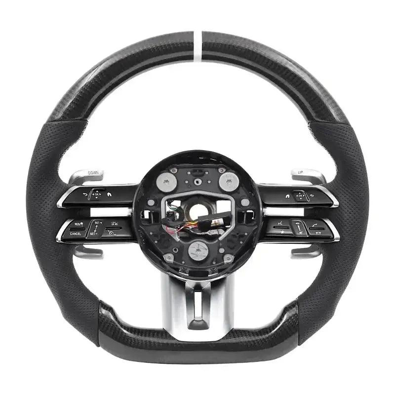 Car Carbon Fibre Steering Wheel For Mercedes Benz AMG A-Class C-Class E-Class W204 W205 W212 W213 W221 W222 E63 E63S E63 S63 C63 - Auto Part Pro Switzerland