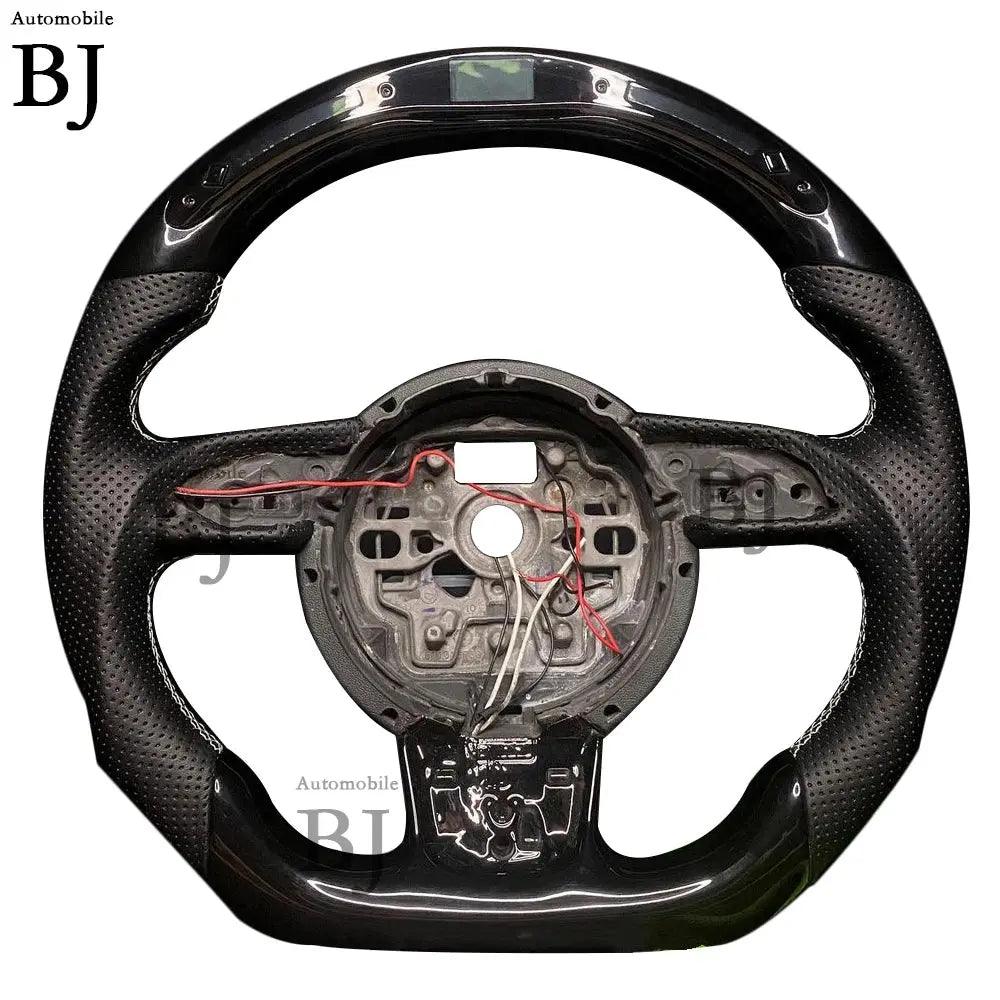 LED Steering Wheel Fit For Audi RS3 RS4 RS5 RS6 RS7 S3 S4 S5 A3 A4 A5 Carbon Fiber Racing Steering Wheel - Auto Part Pro Switzerland