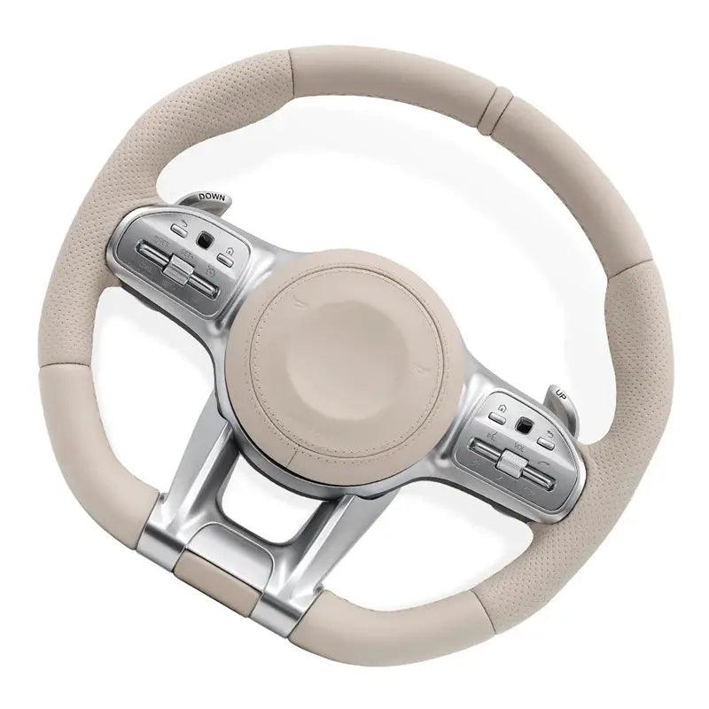 Beige Car Steering wheel for Mercedes Benz W205 W204 W213 G55 G500 W212 W222 W221 W463 C63 S63 CLS63 E63 GLC GLE GLS 220d c220d - Auto Part Pro Switzerland