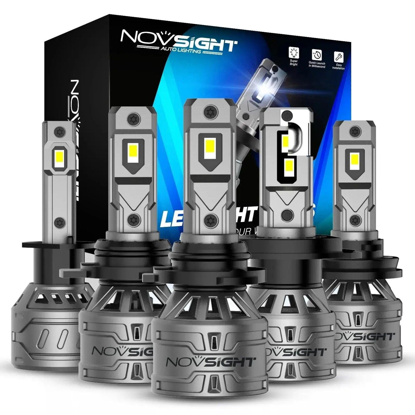 H7 Led Car Lamps H4 H11 H8 H9 9005 HB3 9006 HB4 H1 H3 Car Headlight Bulbs 60W 13000LM 6500K Plug and Play LED Headlight - Auto Part Pro Switzerland