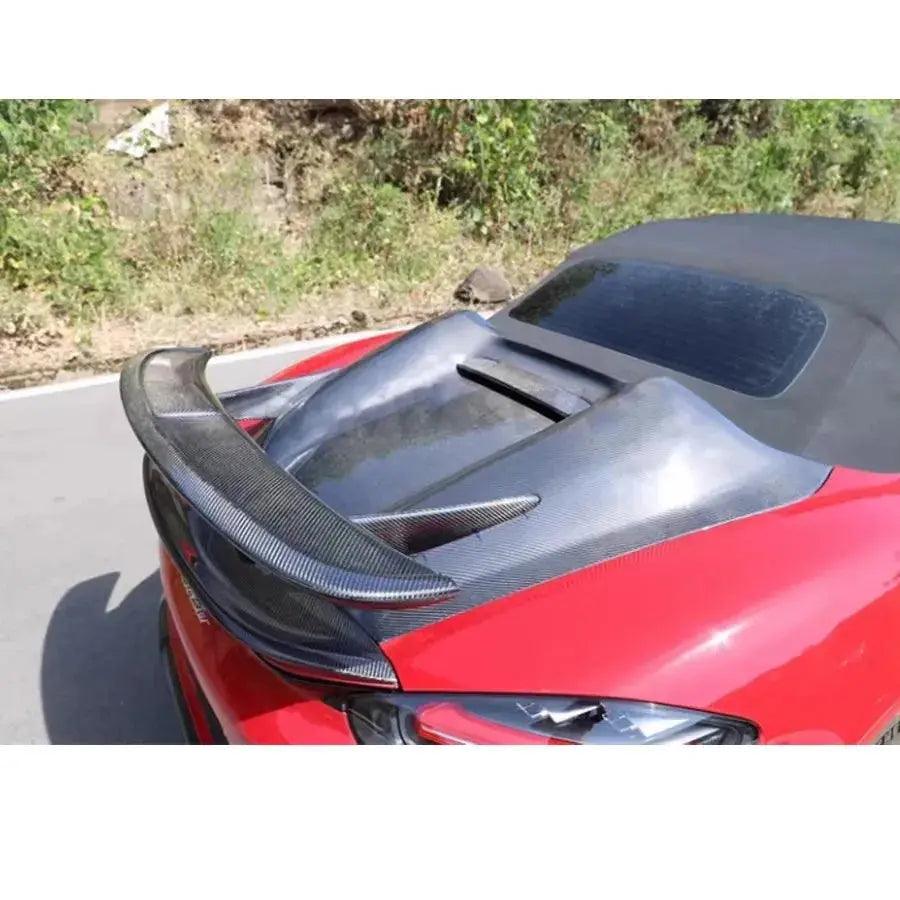 For Porsche 718 982 Cayman Boxster 987 981 Carbon Fiber Spoiler Tail fins Rear Trunk Spoiler Guide Wing Rear Wing body kit - Auto Part Pro Switzerland