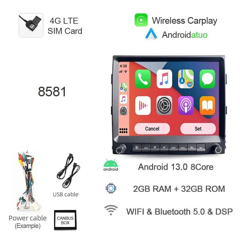 8.4" Android 13 Car Radio for Porsche Cayenne 2010 2011-2017 Navigation Stereo 8+256G Bluetooth Wifi RDS GPS Multimedia Player - Auto Part Pro Switzerland