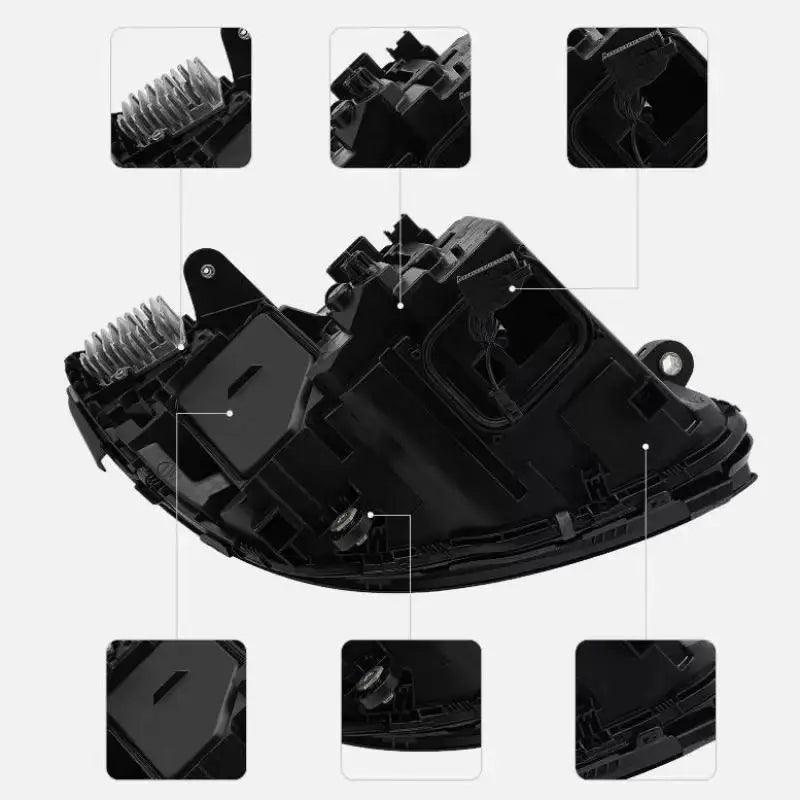 LED Headlight Assembly For Mercedes Benz C-Class W205 C300 C180 C200 C250 2015 2016 2017 2018 LED Head Lamp Turn Signal Lights - Auto Part Pro Switzerland