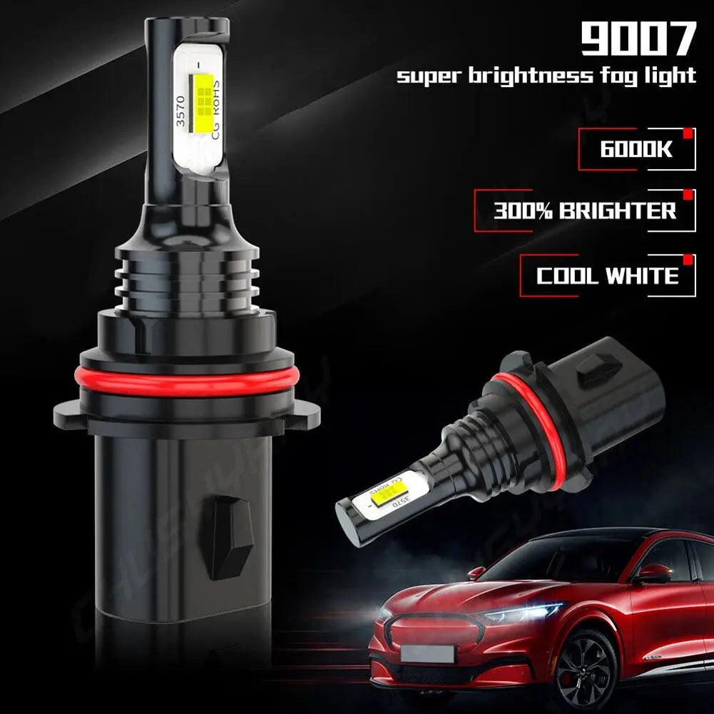 2pcs 9007 HB5 CSP LED Headlight Bulbs Conversion Kit High Low Beam 6000K Super White Headlight Automobiles Accessories - Auto Part Pro Switzerland