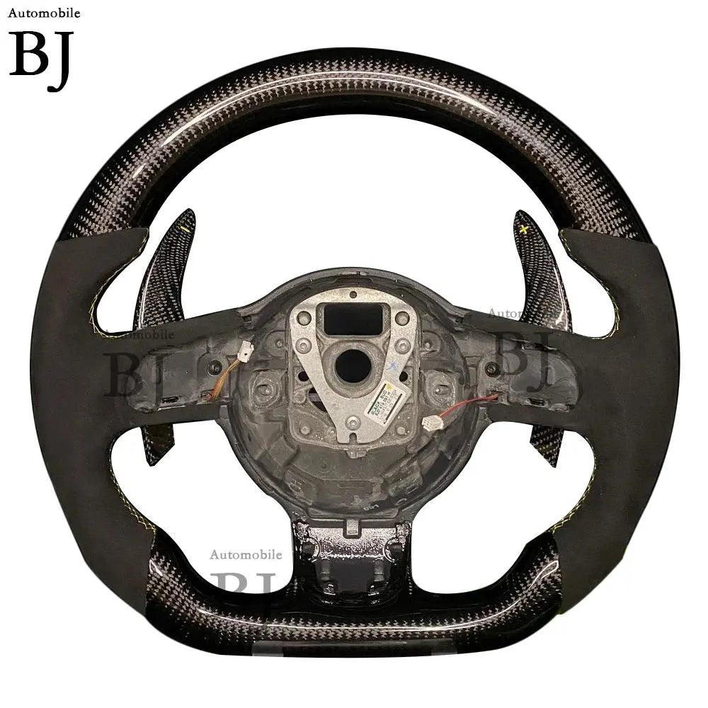 LED Steering Wheel Fit For Audi RS3 RS4 RS5 RS6 RS7 S3 S4 S5 A3 A4 A5 Carbon Fiber Racing Steering Wheel - Auto Part Pro Switzerland
