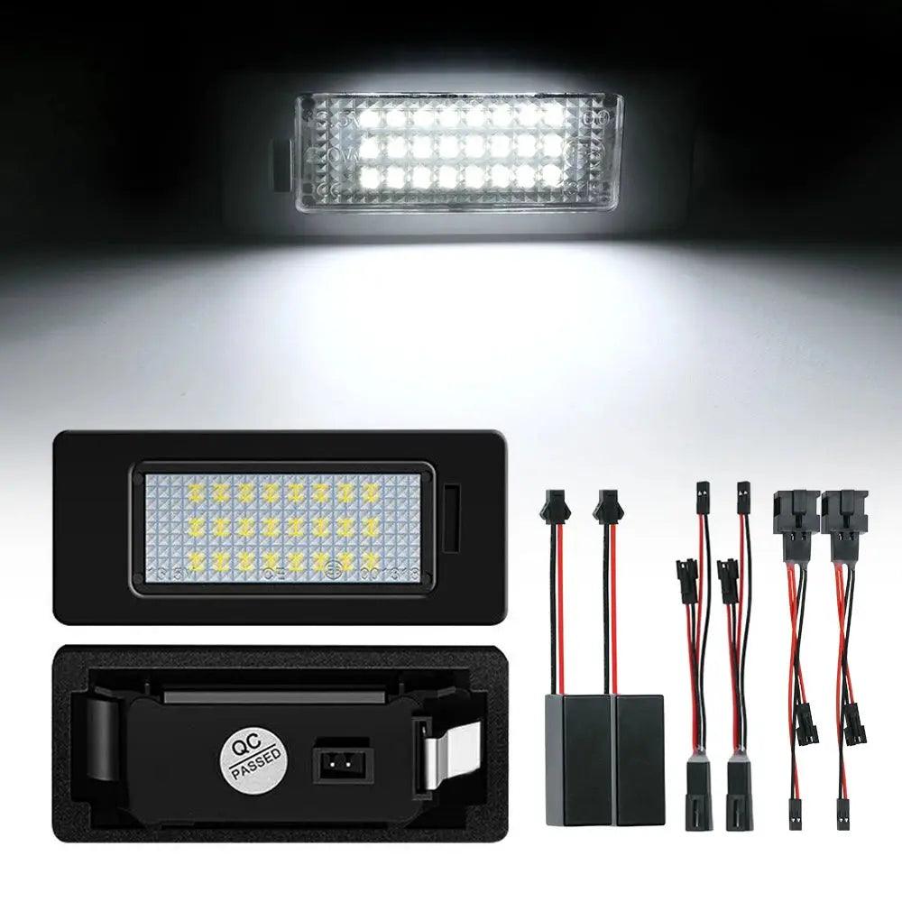 2Pcs 6000K Car LED Tail License Plate Light Number Lamps For Skoda Octavia Fabia Superb Kodiaq Karoq Rapid Yeti Scout - Auto Part Pro Switzerland