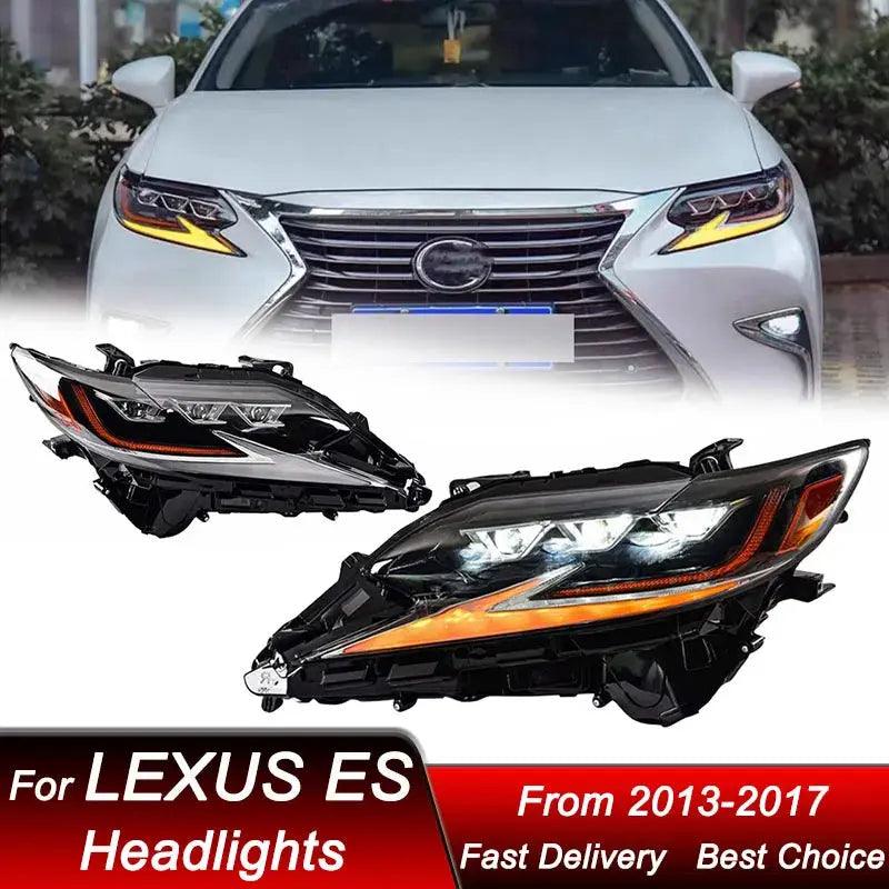 Car Headlights For Lexus ES ES350 ES200 13-17 full LED new style Headlamp Assembly Upgrade Projector Lens Accessories Kit - Auto Part Pro Switzerland