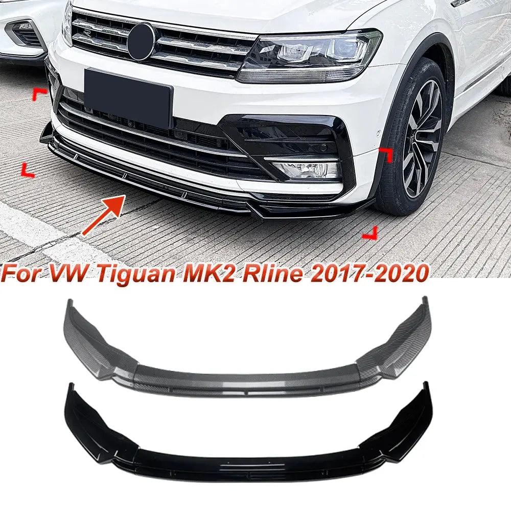 Front Lip Spoiler Front Bumper Shovel Modification Exterior Car Body Kit For Volkswagen Tiguan MK2 Rline 2017-2020 Pre - Auto Part Pro Switzerland