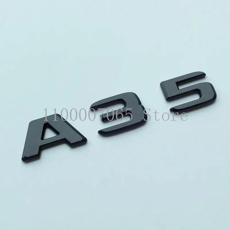 2017 Matte Black Letters A35 A45 A45S Turbo 4matic Emblem for Car Fender Trunk Rear W176 W177 Logo Sticker - Auto Part Pro Switzerland