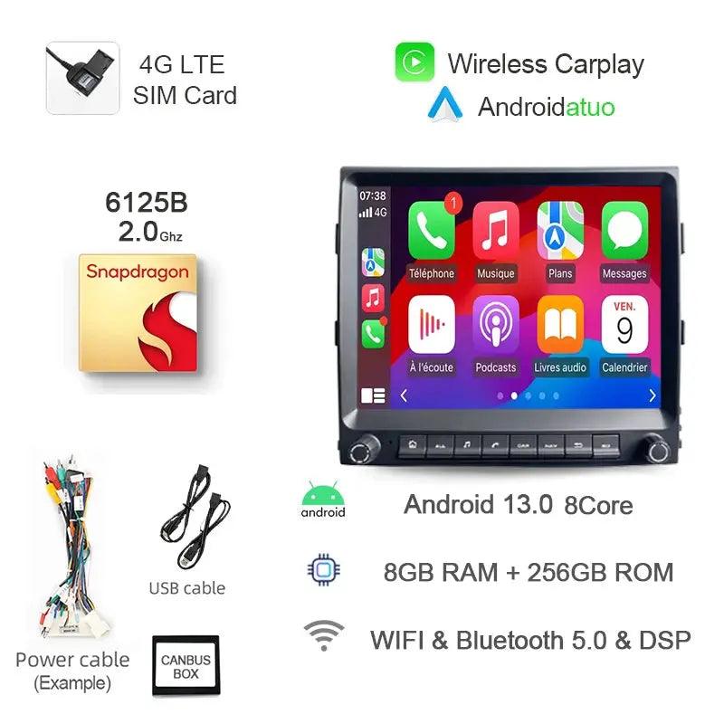 8.4" Android 13 Car Radio for Porsche Cayenne 2010 2011-2017 Navigation Stereo 8+256G Bluetooth Wifi RDS GPS Multimedia Player - Auto Part Pro Switzerland